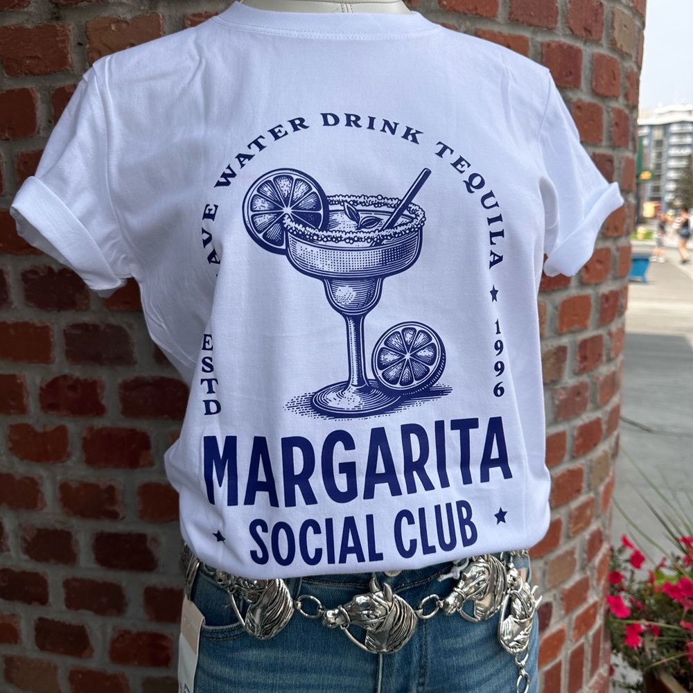 White Margarita Social Club T-Shirt